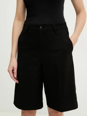Answear Lab szorty damskie kolor czarny gładkie high waist