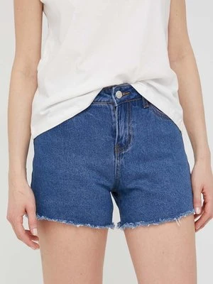 Answear Lab szorty jeansowe damskie gładkie high waist