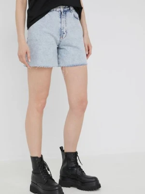 Answear Lab szorty jeansowe damskie gładkie high waist