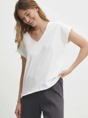 Answear Lab t-shirt bawełniany damski kolor biały
