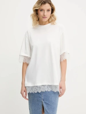 Answear.LAB t-shirt bawełniany damski kolor biały