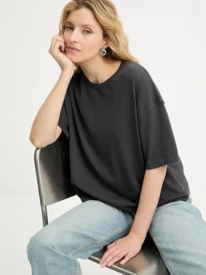 Answear.LAB t-shirt bawełniany damski kolor szary