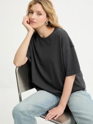 Answear.LAB t-shirt bawełniany damski kolor szary
