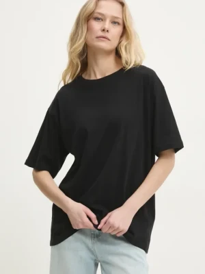 Answear.LAB t-shirt bawełniany damskie kolor czarny
