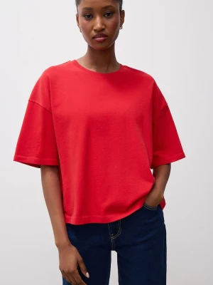 Answear.LAB T-shirt damski bawełniany czerwony