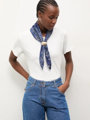 Answear.LAB t-shirt damski bawełniany z apaszką