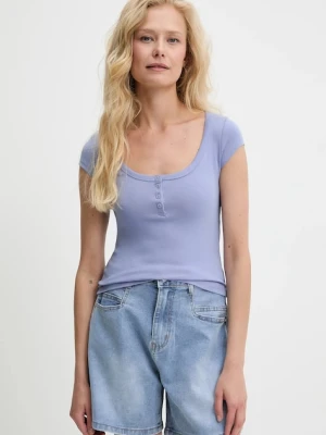 Answear.LAB t-shirt damski kolor niebieski