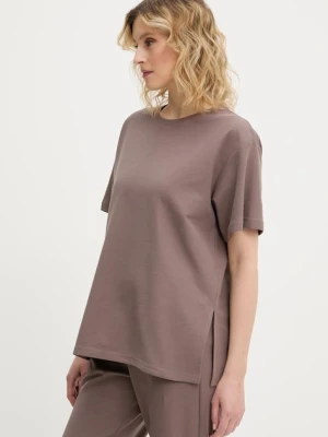 Answear Lab t-shirt damskie kolor brązowy