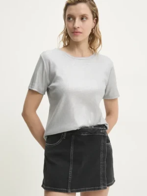 Answear Lab t-shirt damskie kolor srebrny