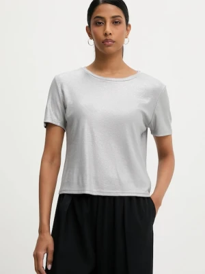 Answear Lab t-shirt damskie kolor srebrny