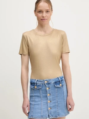 Answear.LAB t-shirt damskie kolor złoty