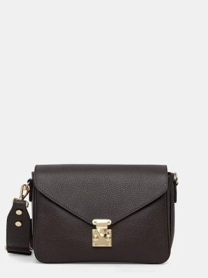 Answear.LAB torebka crossbody damska skórzana Answear Lab brązowy
