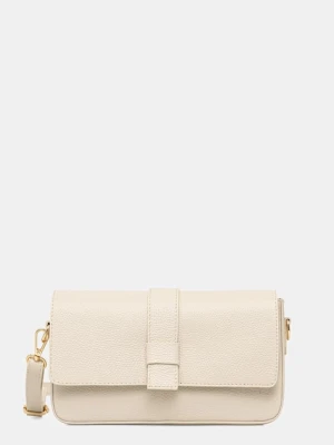 Answear.LAB torebka crossbody damska skórzana beżowy