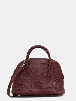 Answear.LAB torebka crossbody damska skórzana bordowy