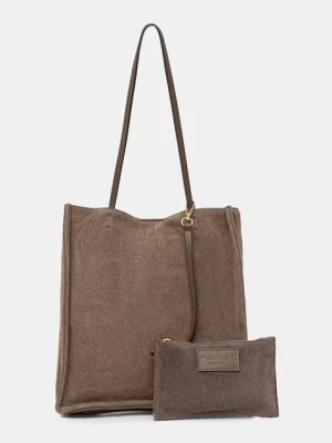 Answear.LAB torebka damska zamszowa