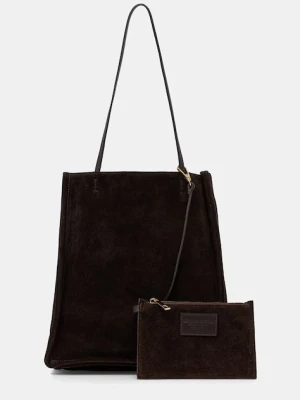 Answear.LAB torebka damska zamszowa