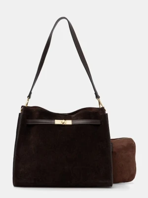 Answear.LAB torebka damska zamszowa
