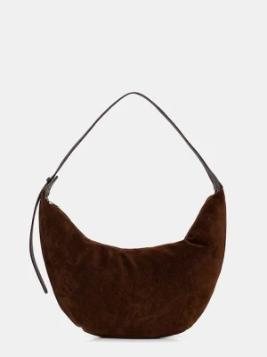 Answear.LAB torebka hobo damska zamszowa