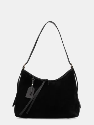 Answear.LAB torebka hobo damska zamszowa