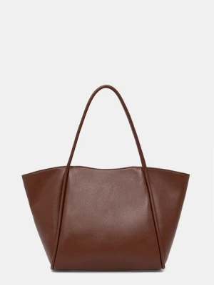 Answear.LAB torebka shopper damska skórzana brązowy