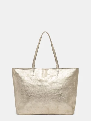 Answear.LAB torebka shopper damska skórzana złoty