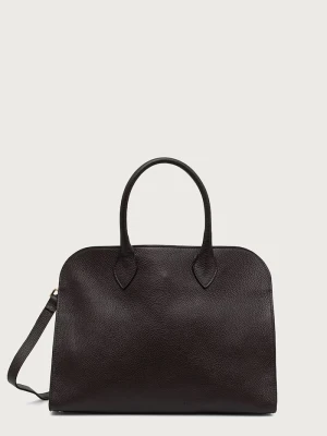 Answear.LAB torebka shopper damska skórzana brązowy