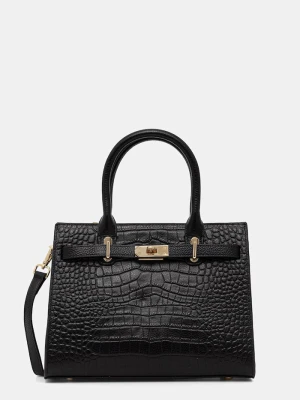 Answear.LAB torebka shopper damska skórzana czarny