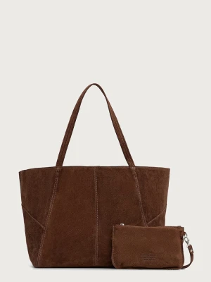 Answear.LAB torebka shopper damska zamszowa brązowy