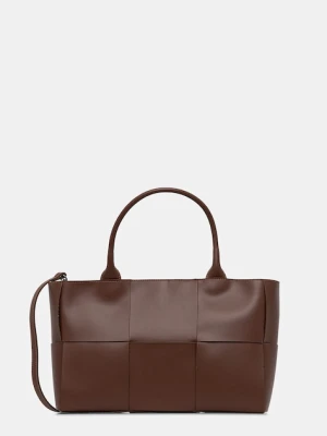 Answear.LAB torebka skórzana kolor bordowy