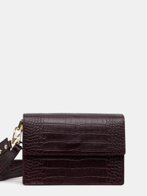 Answear.LAB torebka skórzana kolor bordowy