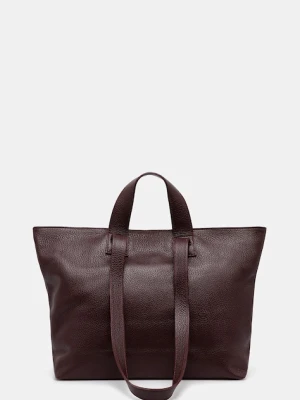Answear Lab torebka skórzana kolor bordowy Answear.LAB