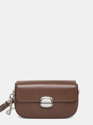 Answear.LAB torebka skórzana kolor brązowy