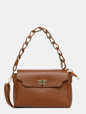 Answear.LAB torebka skórzana kolor brązowy