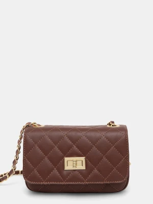 Answear.LAB torebka skórzana kolor brązowy