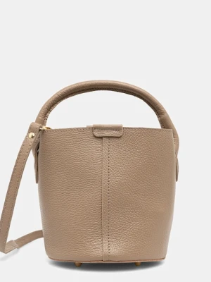 Answear.LAB torebka skórzana kolor brązowy