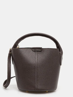 Answear.LAB torebka skórzana kolor brązowy