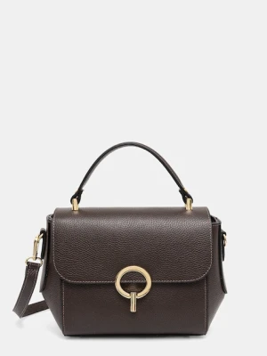 Answear.LAB torebka skórzana kolor brązowy