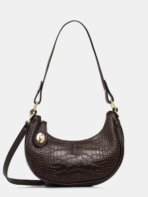 Answear.LAB torebka skórzana kolor brązowy