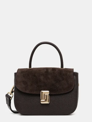 Answear.LAB torebka skórzana kolor brązowy