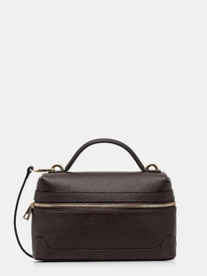 Answear.LAB torebka skórzana kolor brązowy