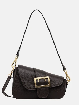 Answear.LAB torebka skórzana kolor brązowy