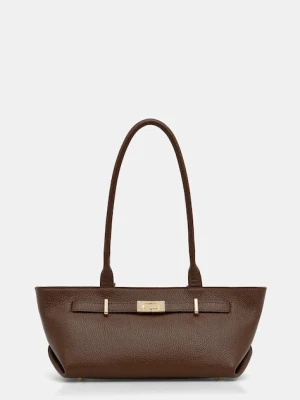 Answear.LAB torebka skórzana kolor brązowy