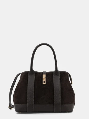 Answear.LAB torebka skórzana kolor brązowy