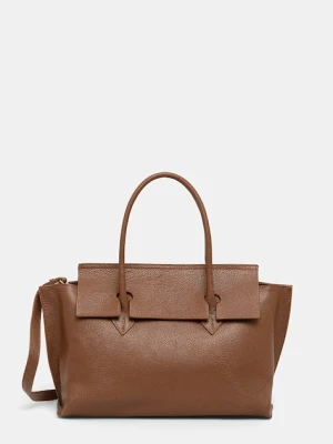 Answear.LAB torebka skórzana kolor brązowy