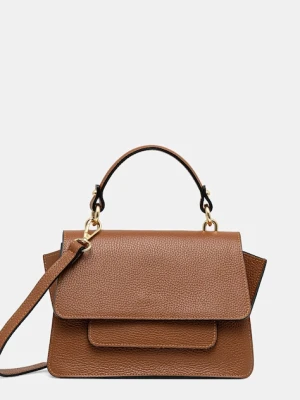 Answear.LAB torebka skórzana kolor brązowy