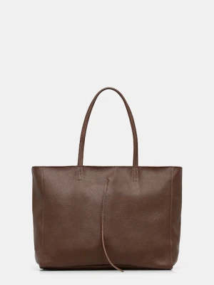 Answear Lab torebka skórzana kolor brązowy Answear.LAB