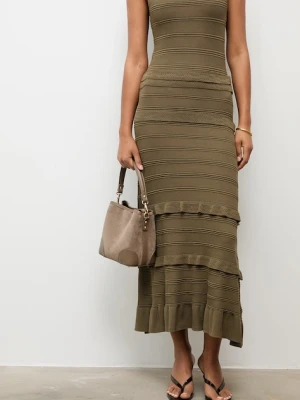 Answear.LAB torebka worek damska zamszowa