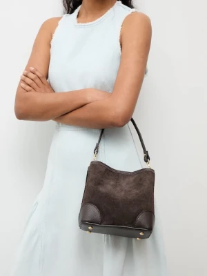 Answear.LAB torebka worek damska zamszowa