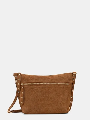 Answear.LAB torebka zamszowa kolor brązowy