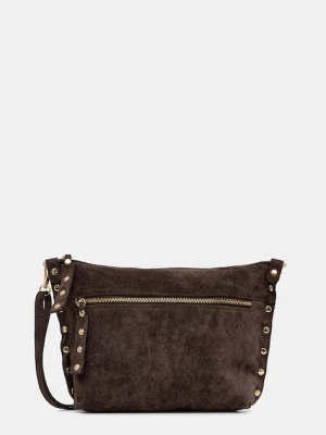 Answear.LAB torebka zamszowa kolor brązowy